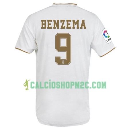 Real Madrid Karim Benzema 9 Maglia Prima 2019/2020 Manica Corta